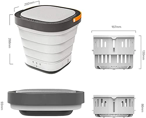 Portable Folding Clothes Washing Machine Rated washing capacity: 4 kg Dehydration capacity: 7-8kg