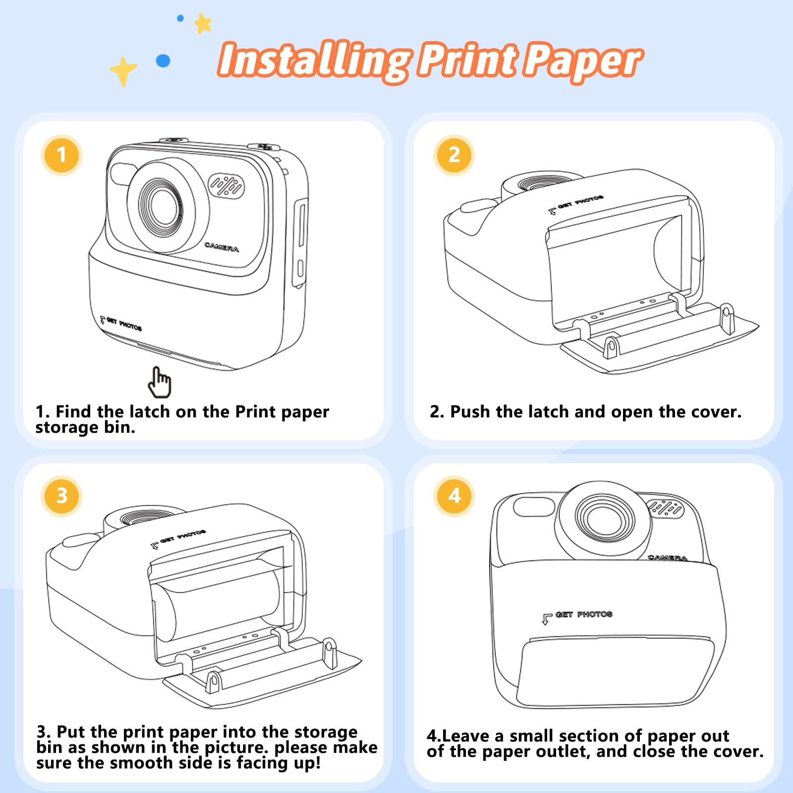 Instant Print Camera - 32GB White