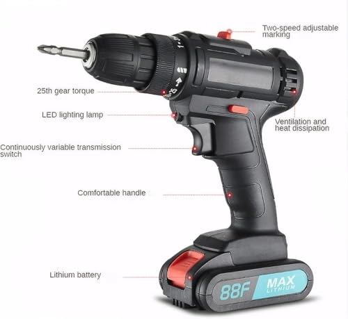 Cordless Drill - 21V 2 Batteries