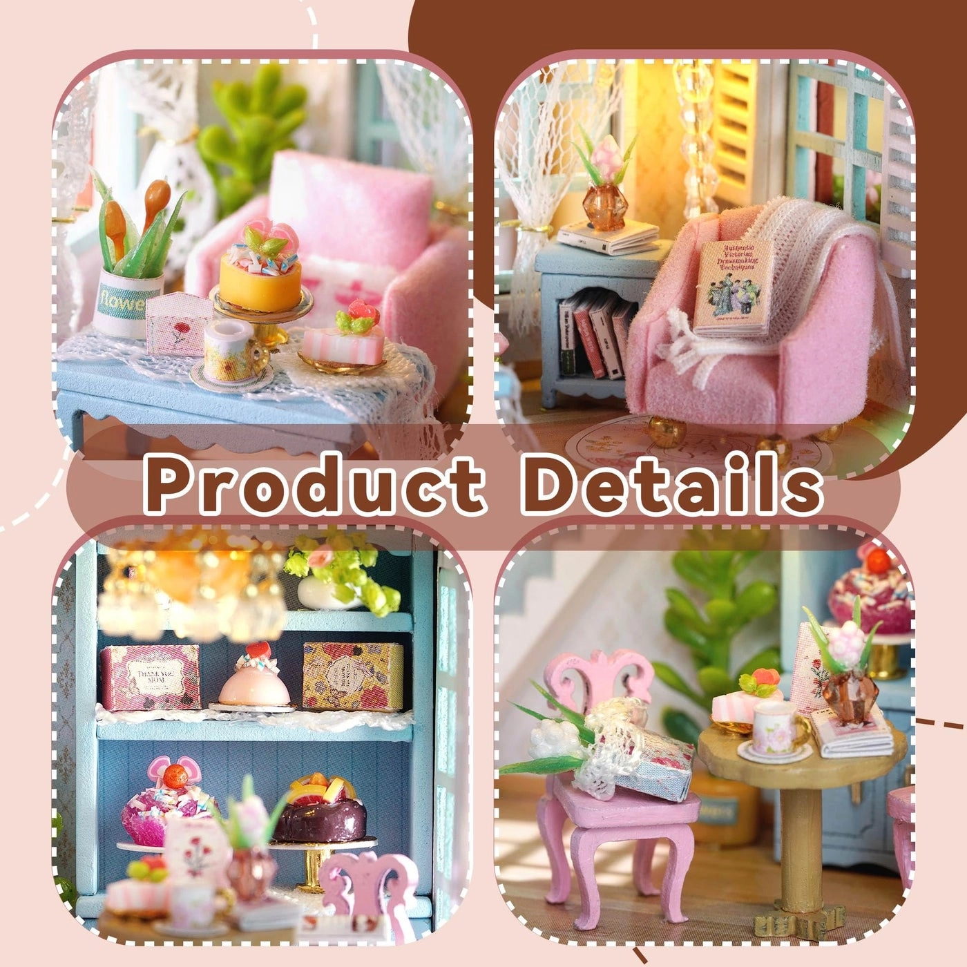 Dollhouse Miniature DIY House Kit - Creative Room 1:100