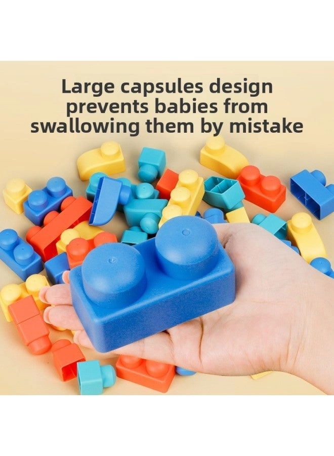 Soft Rubber Building Blocks - 21 pcs