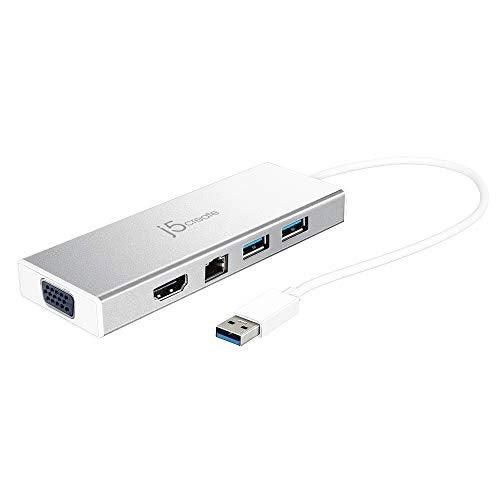 j5create USB 30 Hub - HDMI VGA Gigabit Ethernet