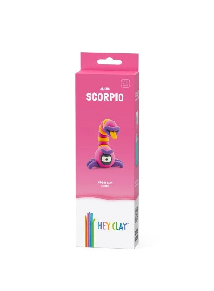 DIY Scorpio Plastic Creative Modelling Air-Dry Clay - Organic 170g 3 pcs.