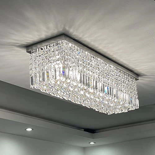 Modern Crystal Chandelier - Dimmable