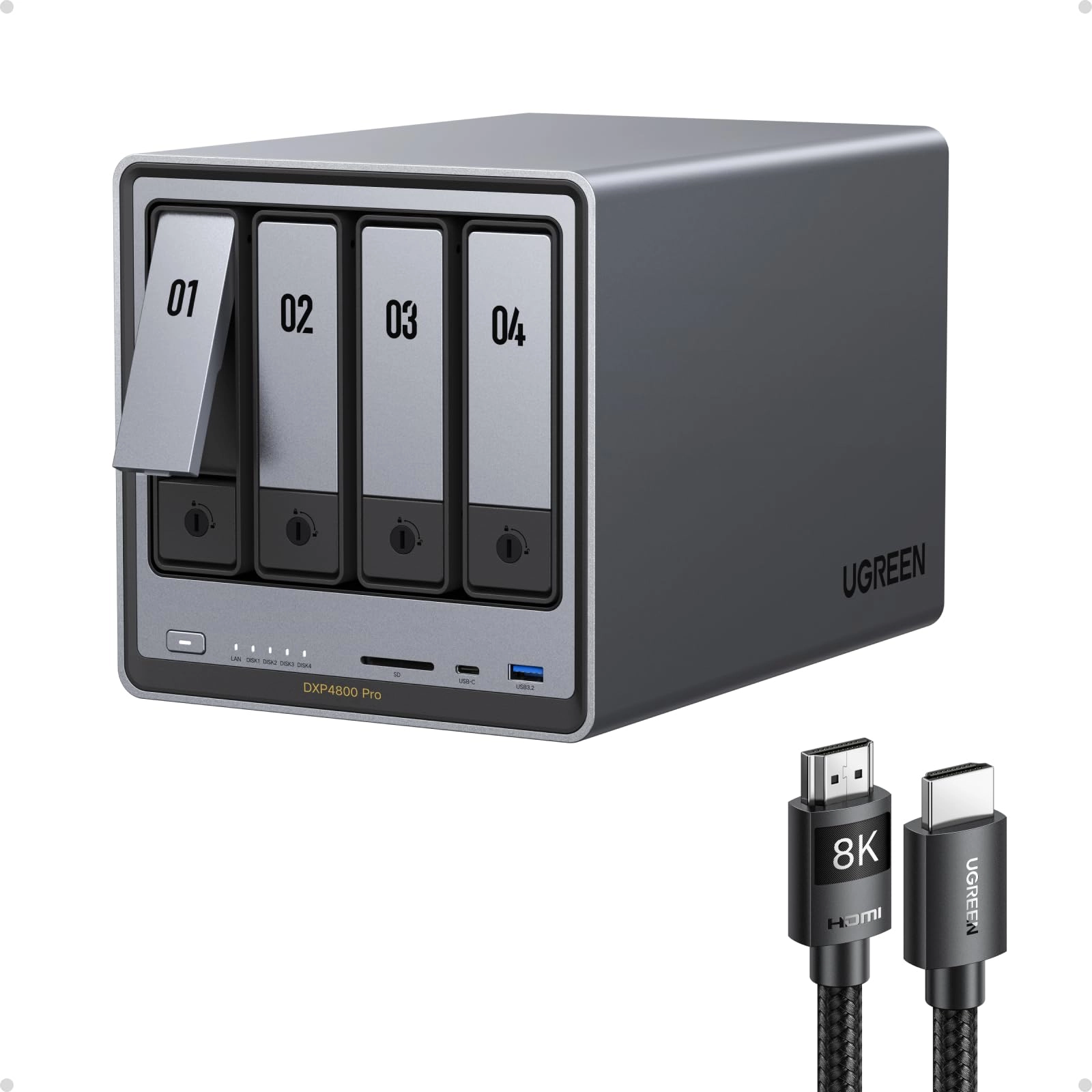 Ugreen Group Limited DXP4800 Pro 4-Bay 144TB