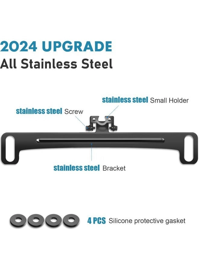 Stainless Steel License Plate Camera Mount - Universal Surface Mount