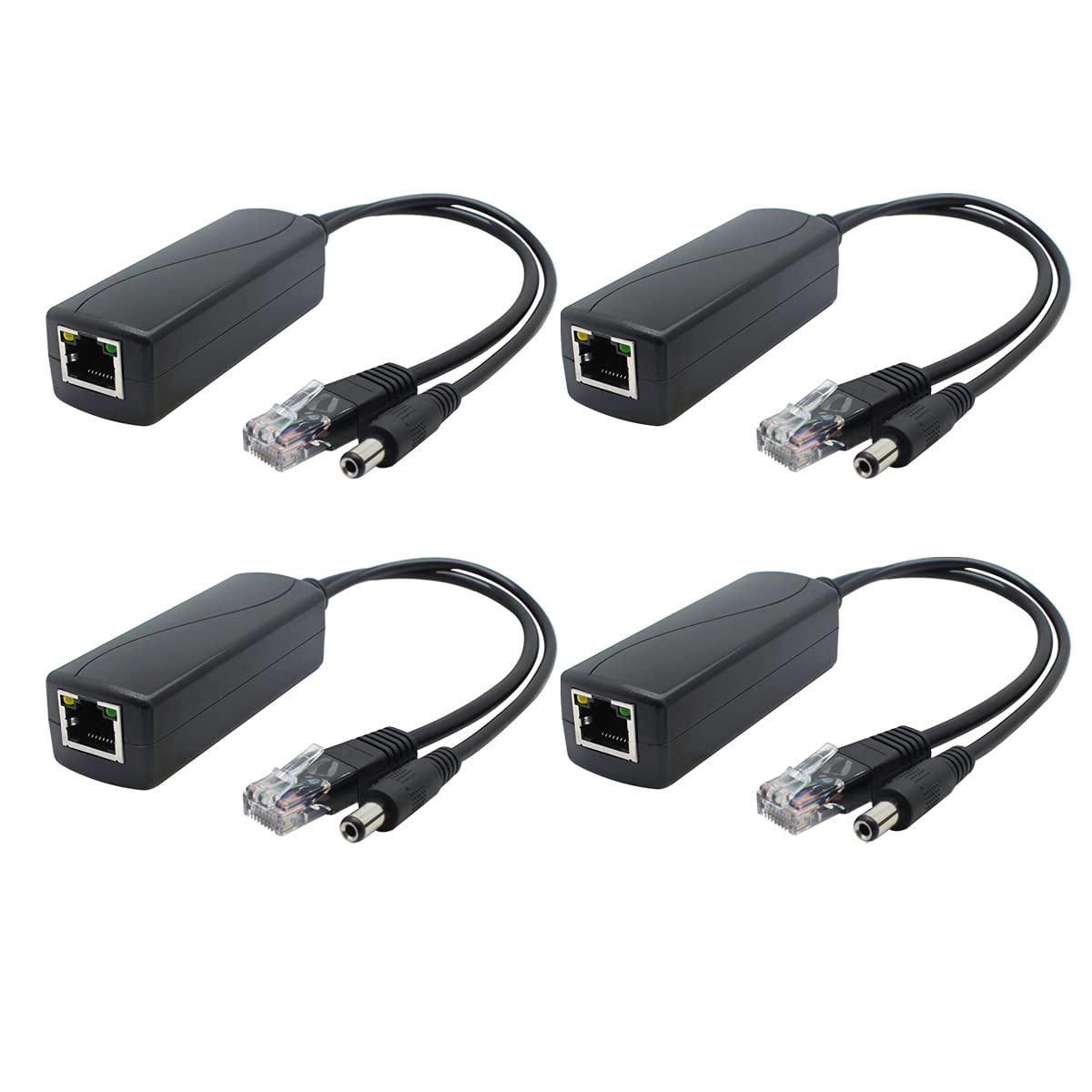ANVISION INC PoE Splitter - 12V 2A 24W 44-56V IEEE 802.3af 10/100/1000Mbps Pack