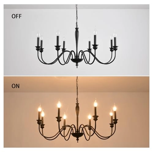 Vintage French Country Chandelier - Dimmable