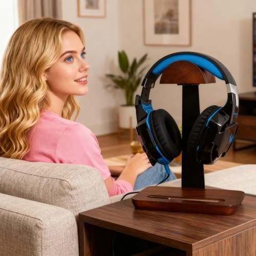 Headphone Stand for Over-Ear Headphones - Tripod Base