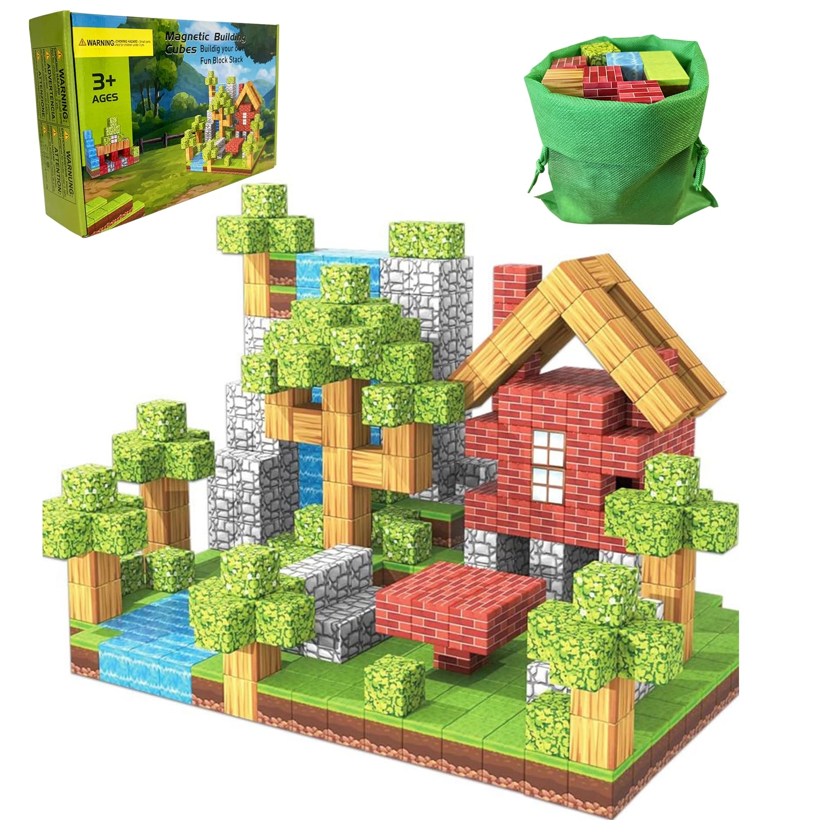 Magnetic Building Blocks - 100 pcs