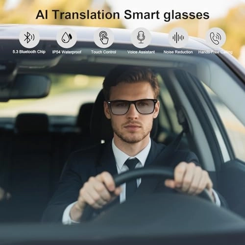 Smart Glasses - Auto Power On/Off Bluetooth UV400/Blue Light Protection