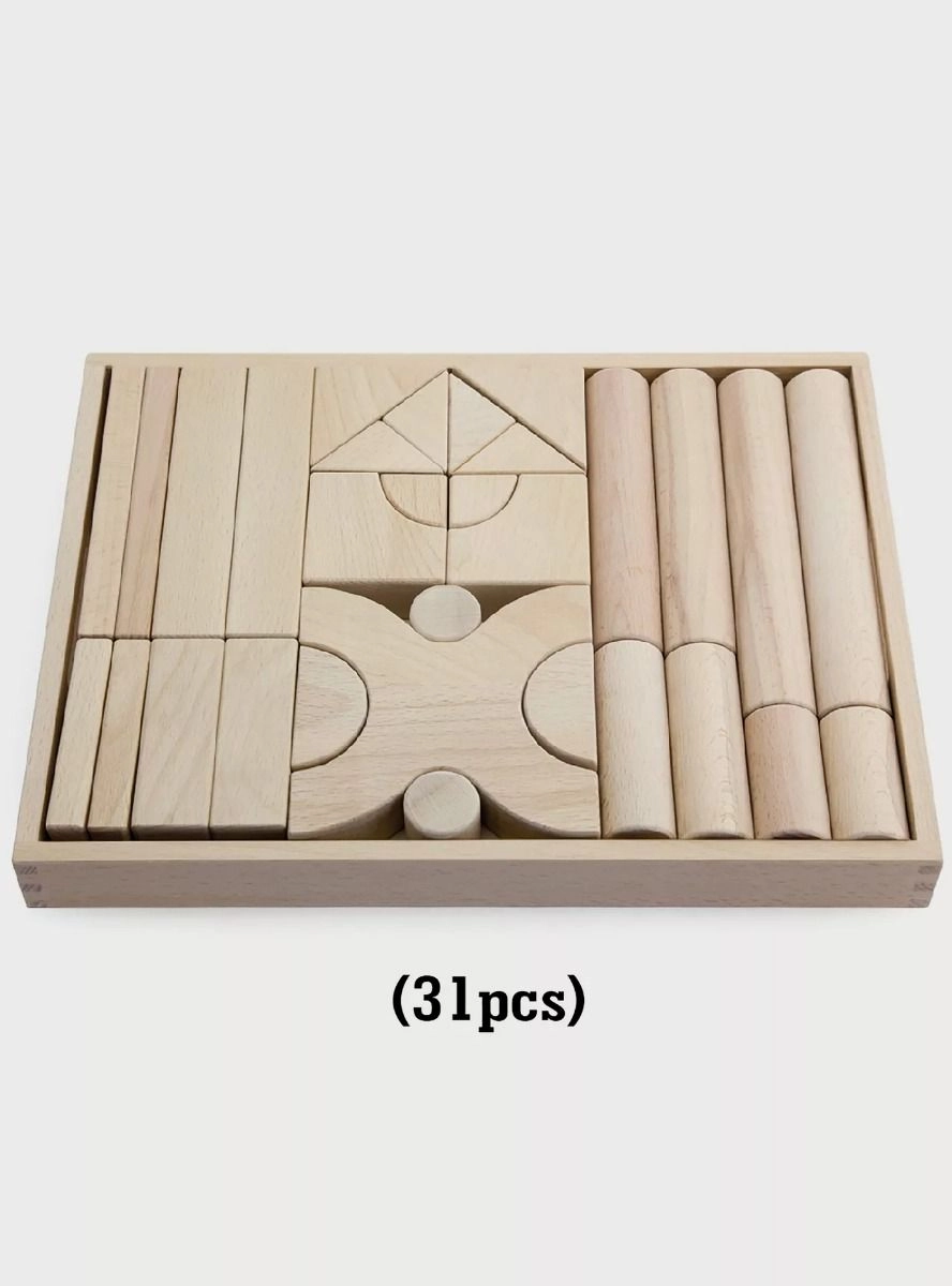 Beech Wood Block - 6 Trays Set#2