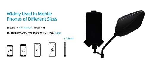 Aluminium Motorcycle Phone Mount - 1-Inch Ball Ram Mount Compatible