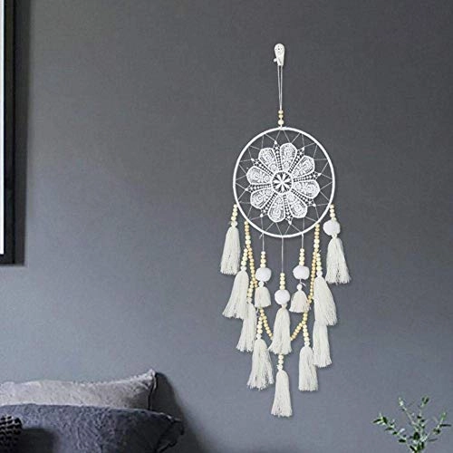 Dreamcatcher - Siderosphere, feathers, lines, wood beads.