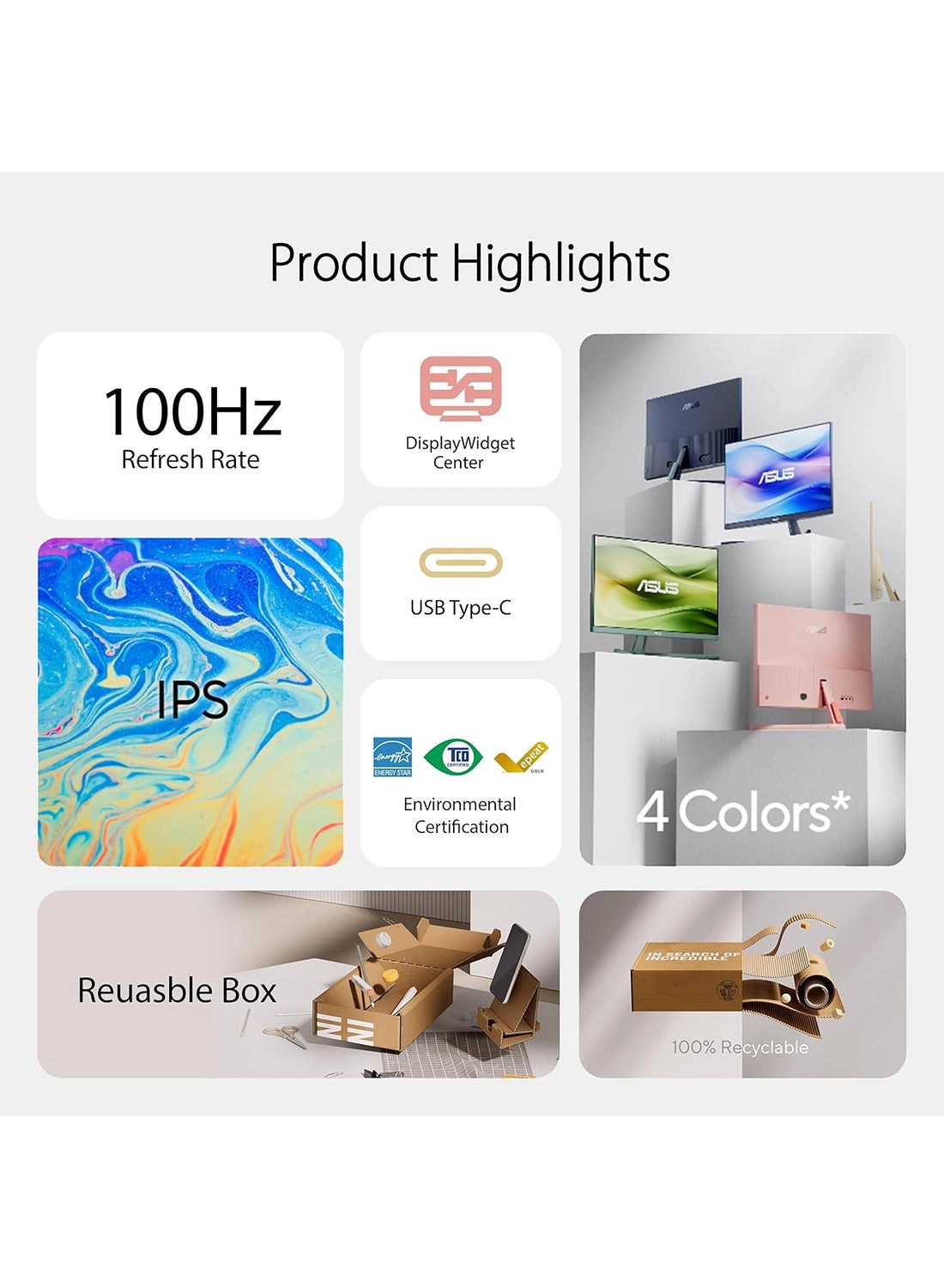 VU249CFE-M - 24 Inches 1920 x 1080 Pixels