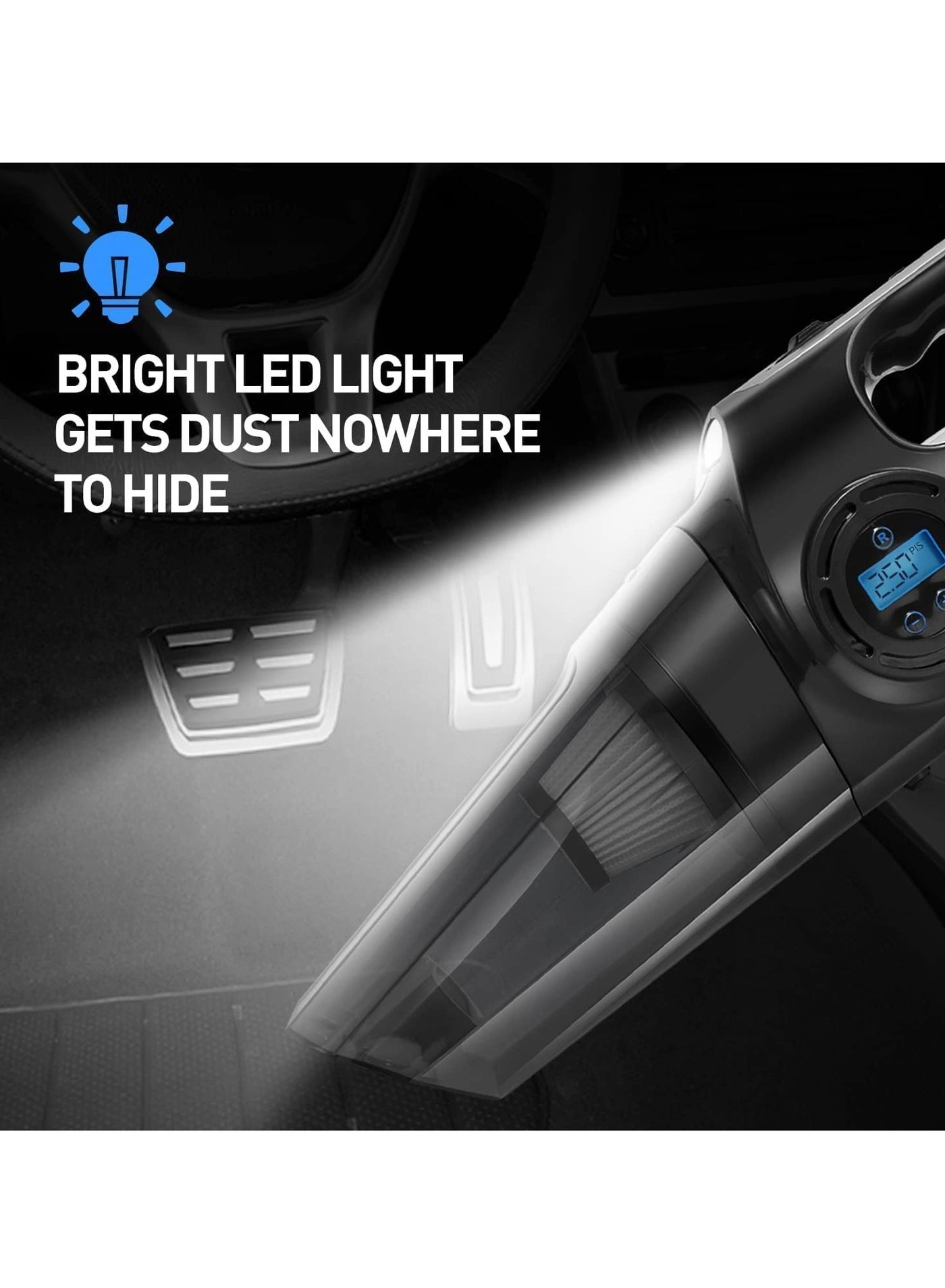 Handheld Vacuum Cleaner - 120W 12V 13 FT Cord