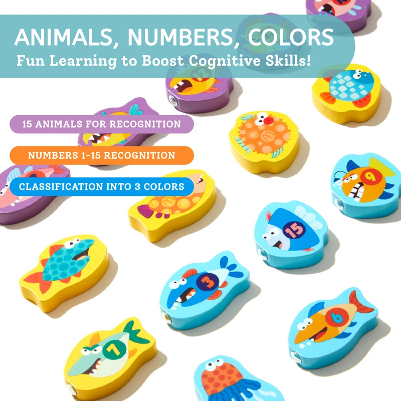 Magnetic Fishing Toy Set - Suitable for 3 years & above 20 pieces