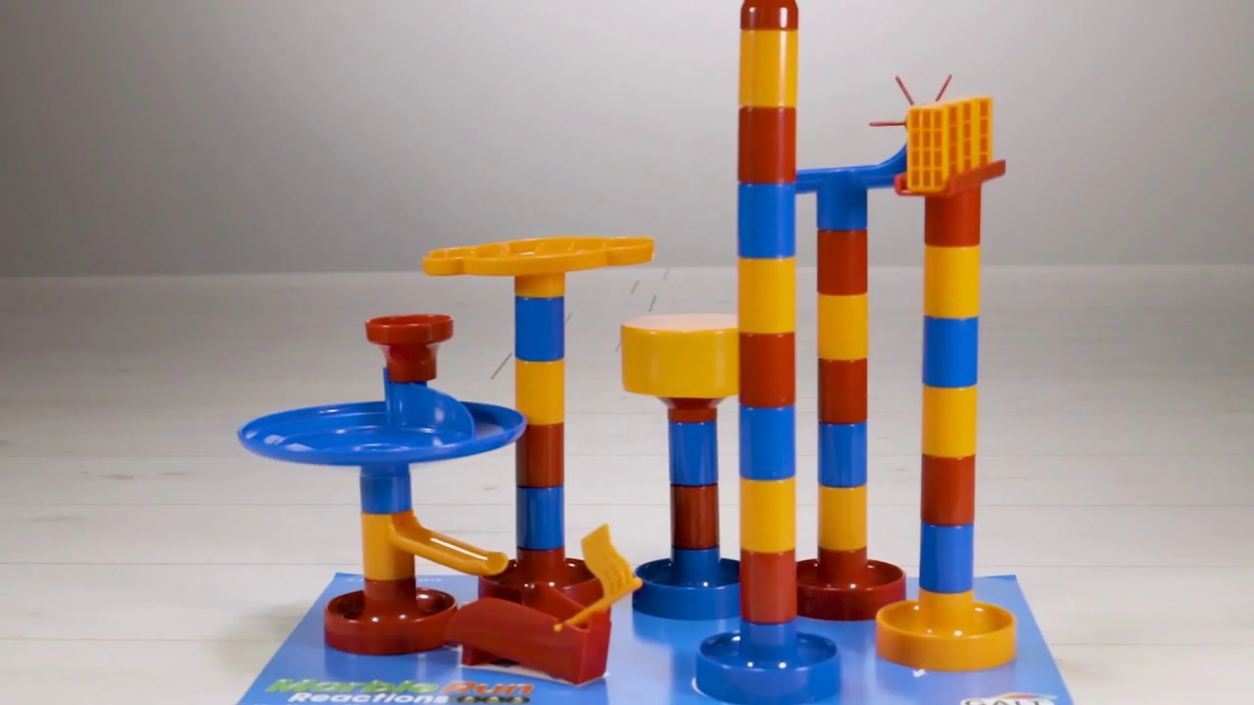 Super Marble Run - 9 chutes 24 tubes 8 marbles
