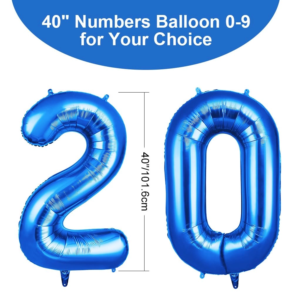 Number 20 Balloon - 2 Birthday
