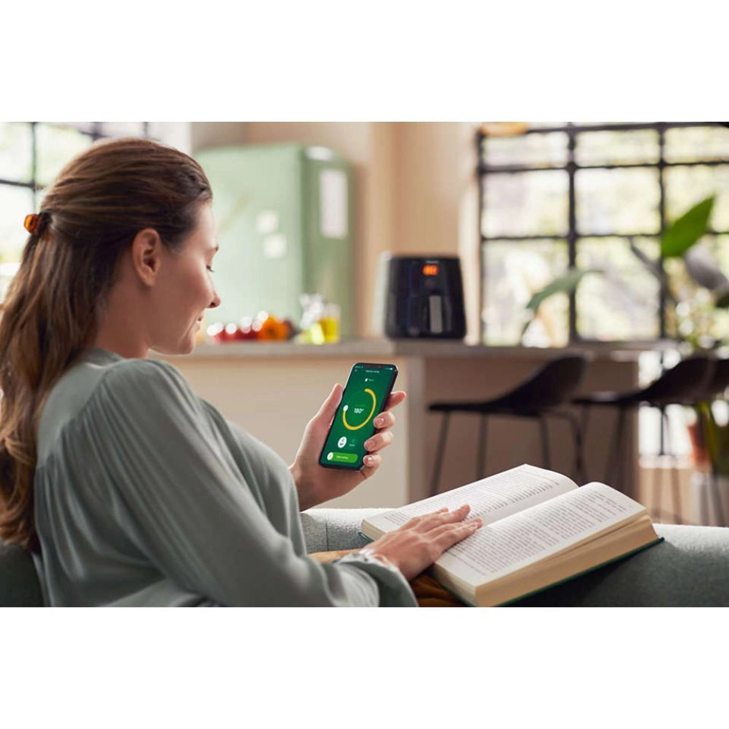 Essential Air fryer XL HD9280/91 - NutriU App compatibility Rapid Air Technology