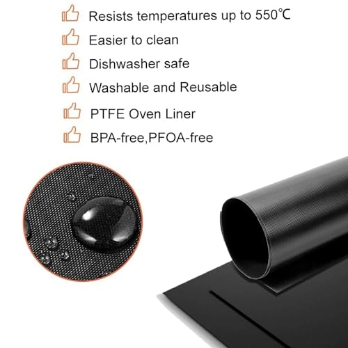 Air Fryer Liners - Polytetrafluoroethylene (PTFE) 4 piece(s)