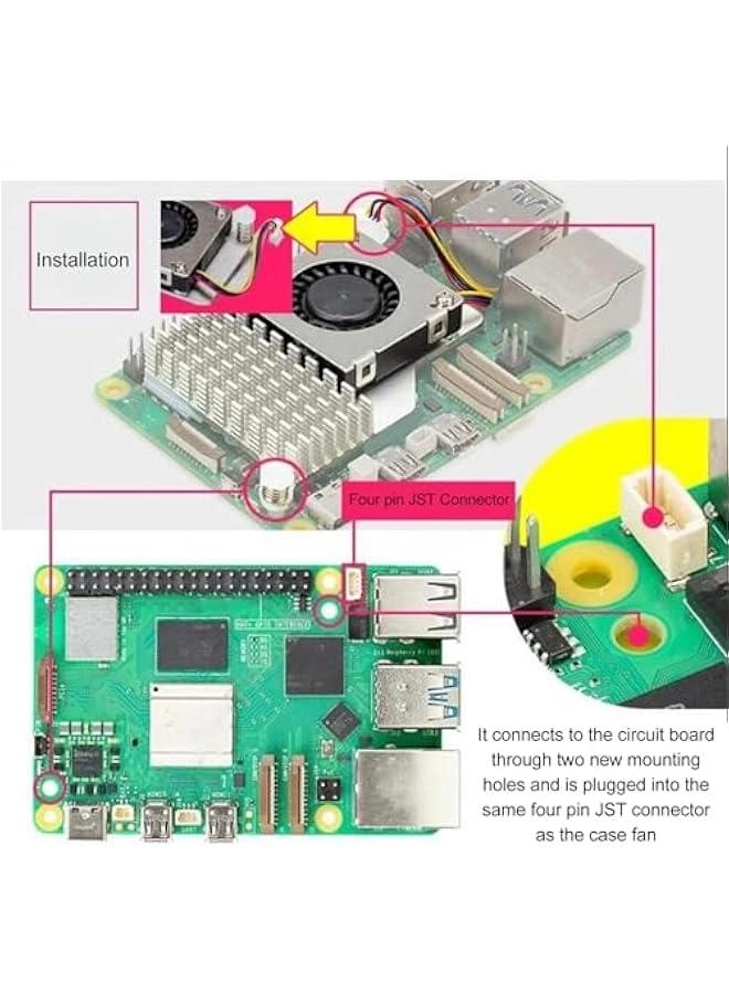 Active Cooler - for RasPi 5 4 Pin 1.09 CFM