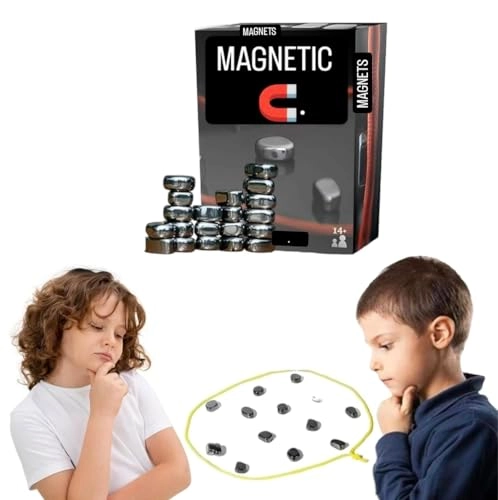 Fun Table Top Magnetic Game - 28 Magnets Travel Bag Lanyard