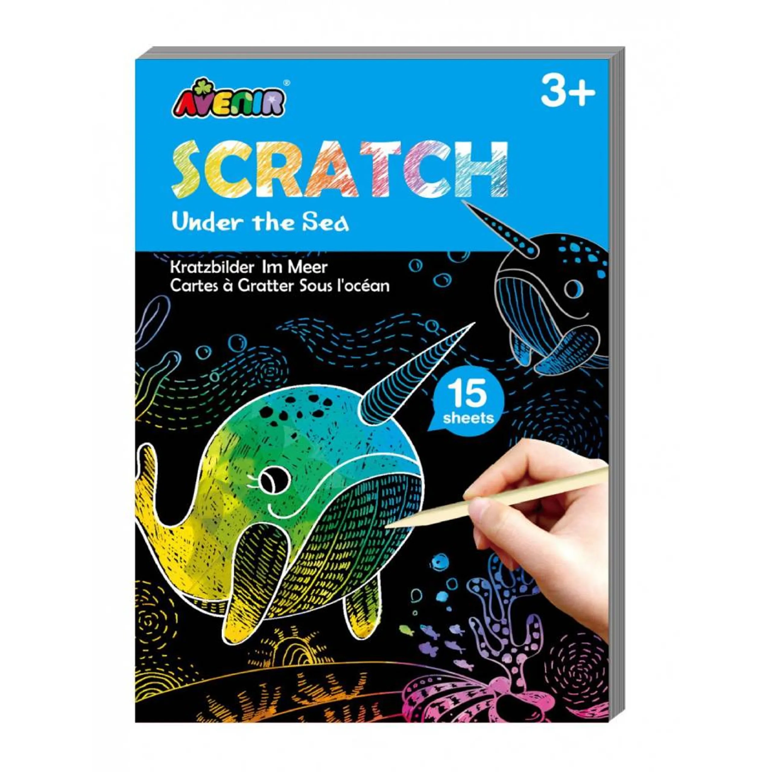 Avenir Mini Scratch Book - Under the Sea - 3+ years