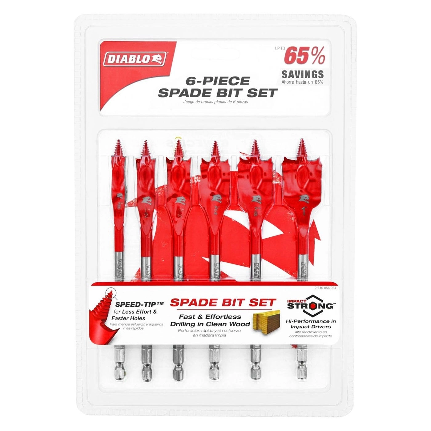 Spade Bit - 6 Piece Set