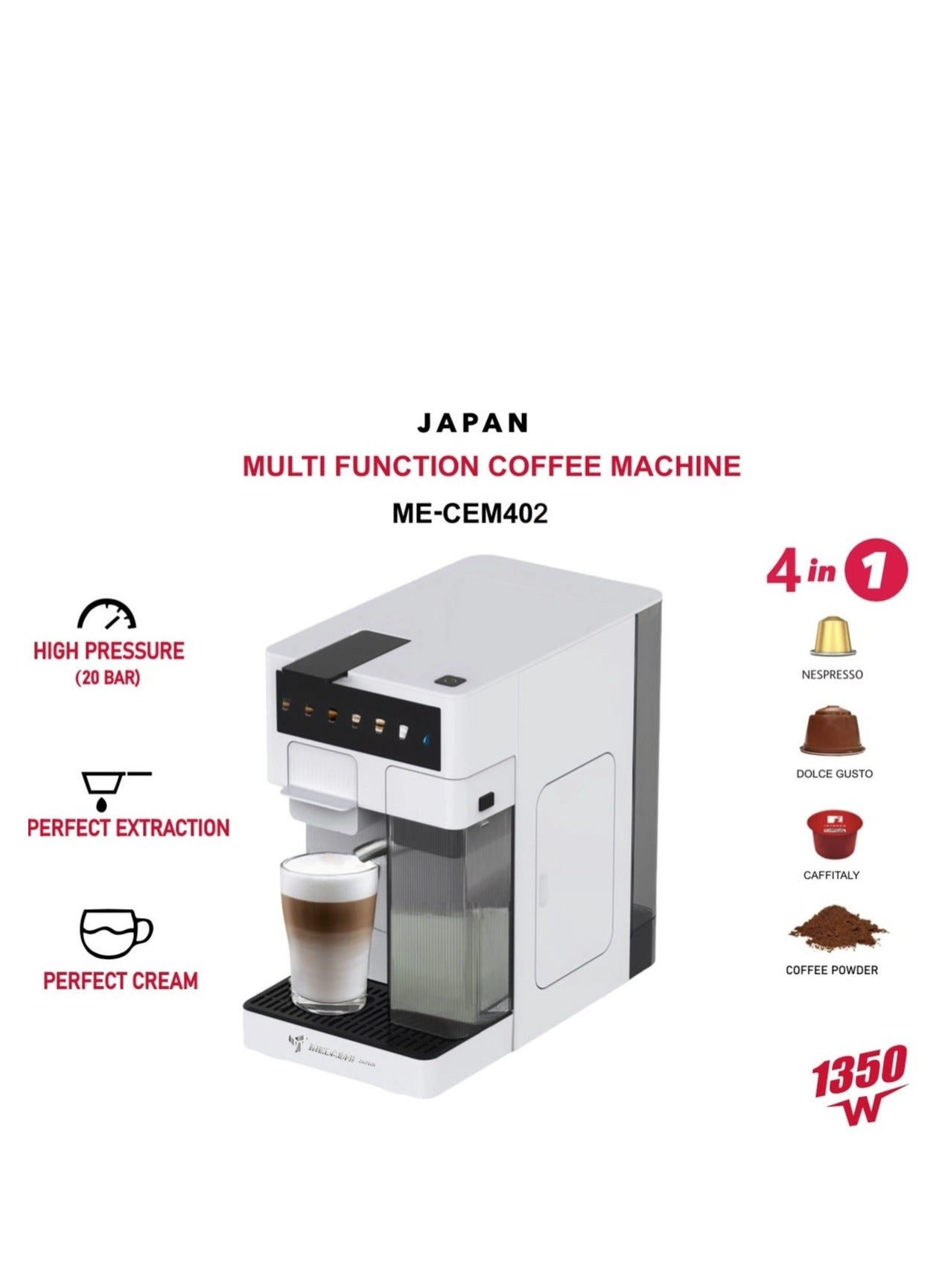 4-in-1 Multi Capsule - Nespresso DolceGusto Caffitaly Ground