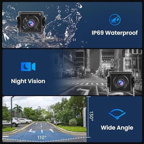 Reversing Camera - Night vision 1280*720P + 7 Inch Monitor - Wired