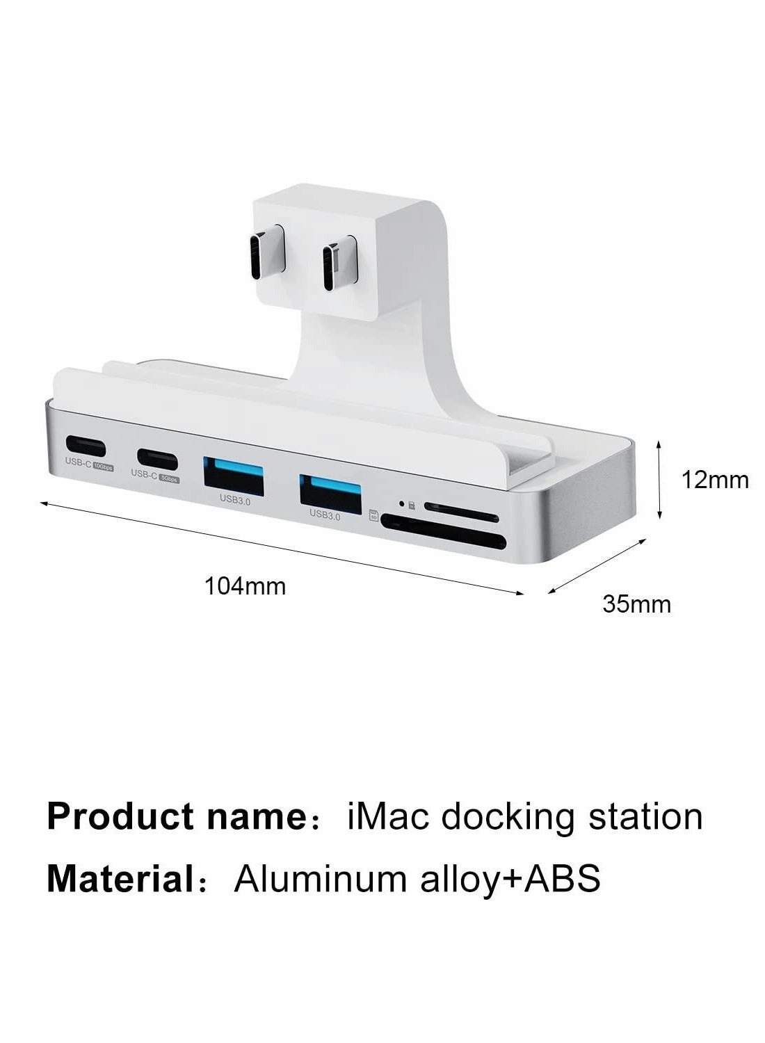 USB-C Clamp Hub - USB C iMac 2021 24 inch