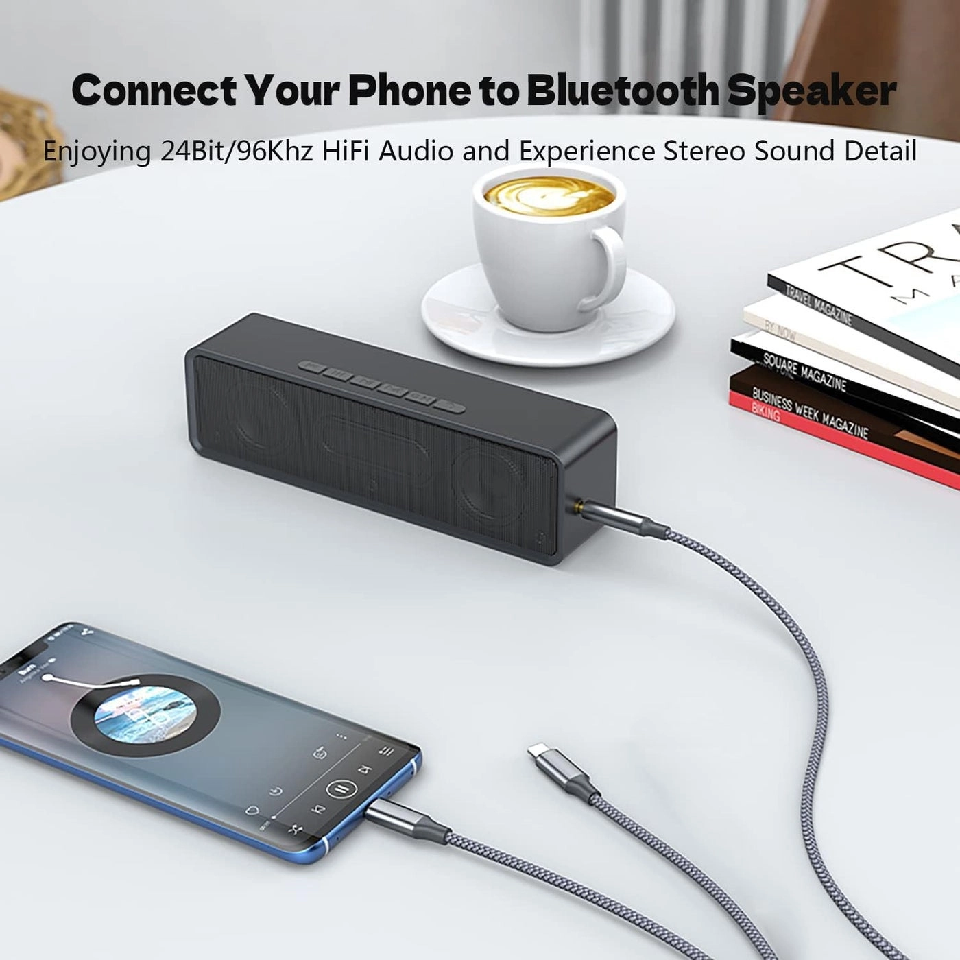 USB C to 3.5mm Audio Cable - 4FT