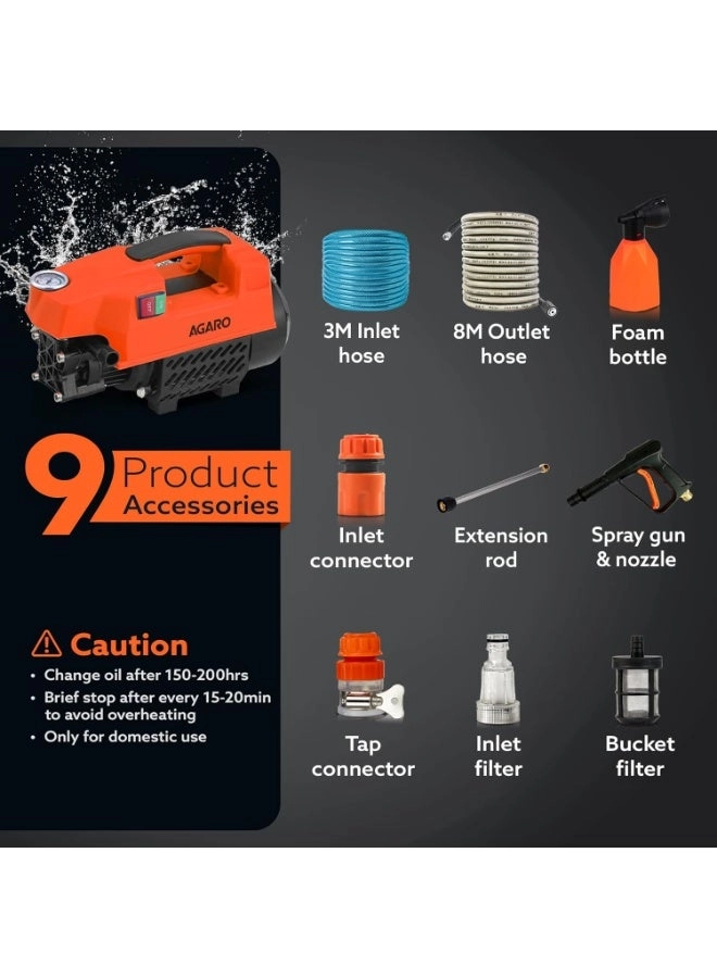 Supreme High Pressure Washer - 1800 Watts 120 Bars 65LMin