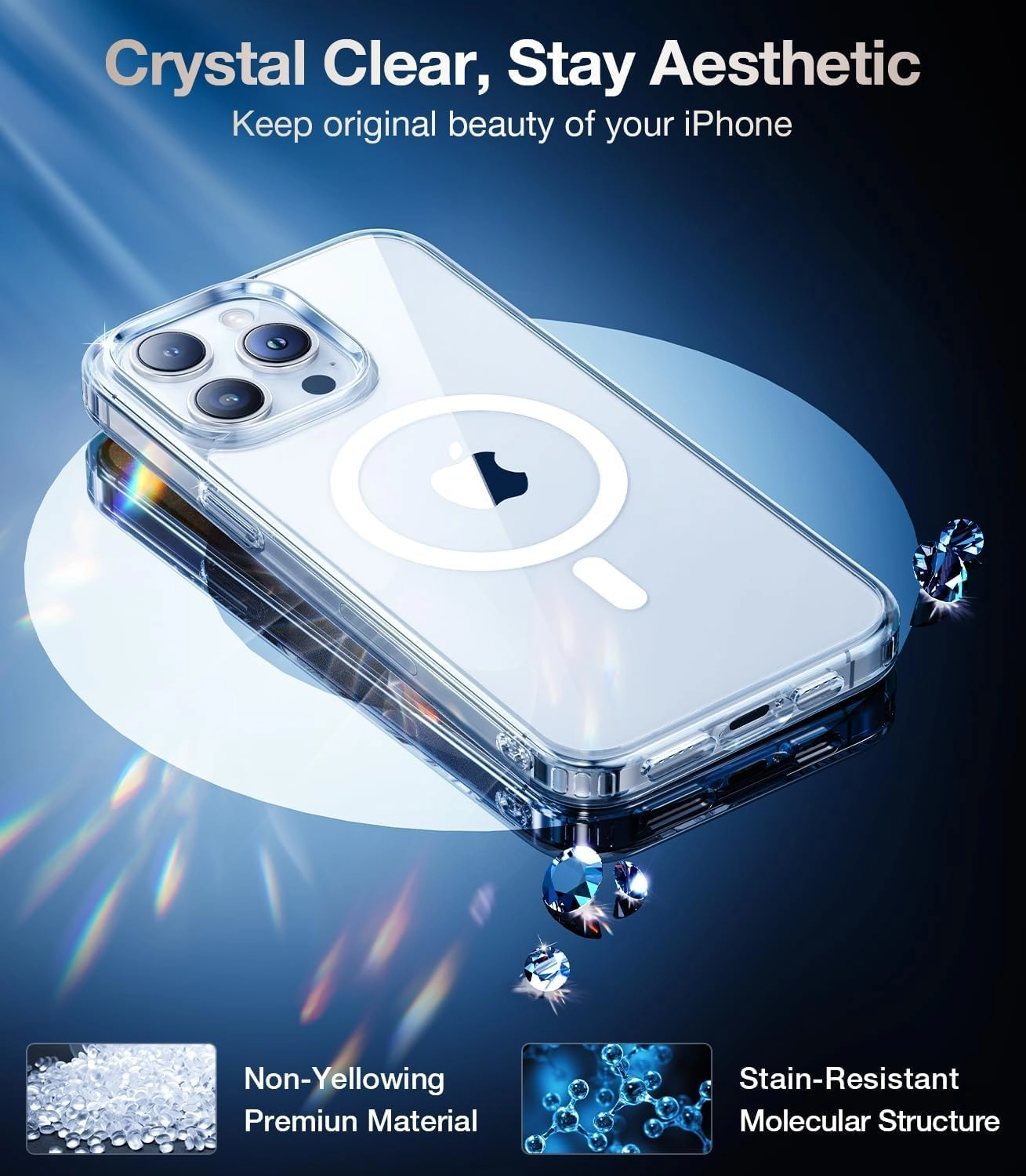 iPhone 15 Pro Phone Case - MagSafe Clear