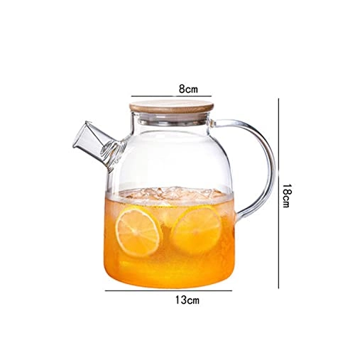 Kettle - large capacity heat-resistant glass