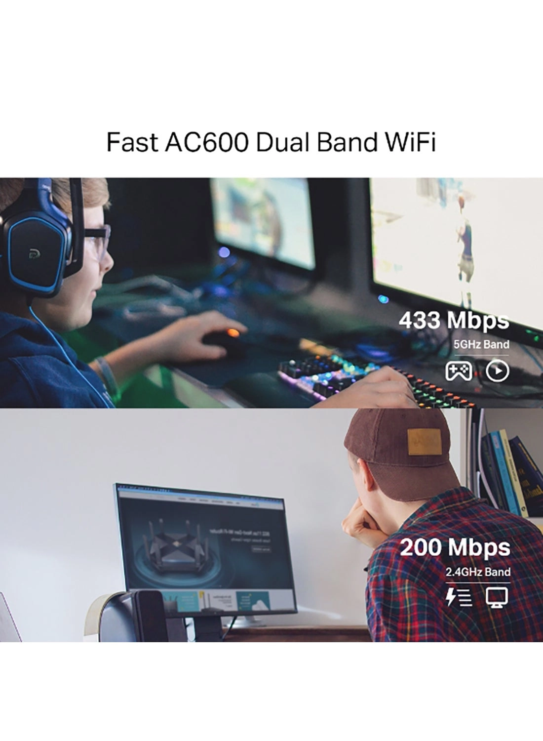 AC600 - Dual Band PCI Express WiFi