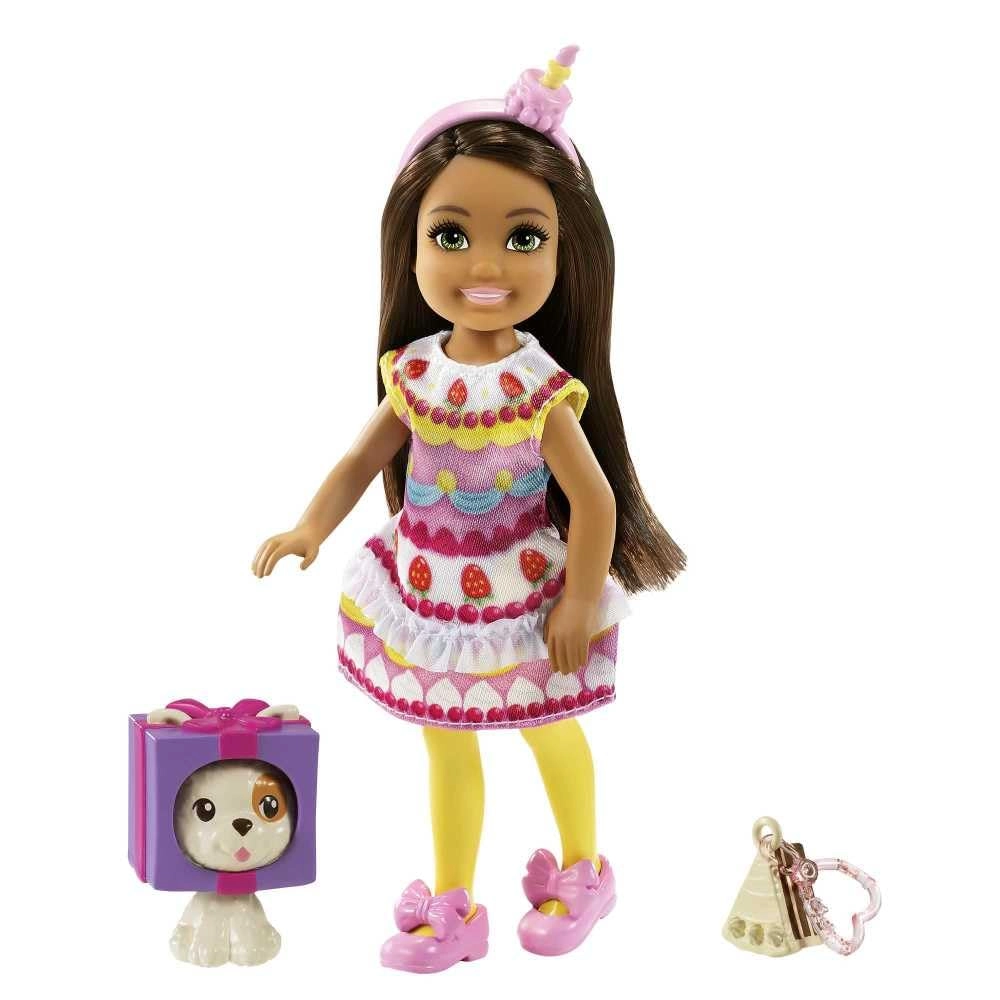 Barbie Chelsea Dress-Up Doll - 6-Inch Cake Costume Ages 3+