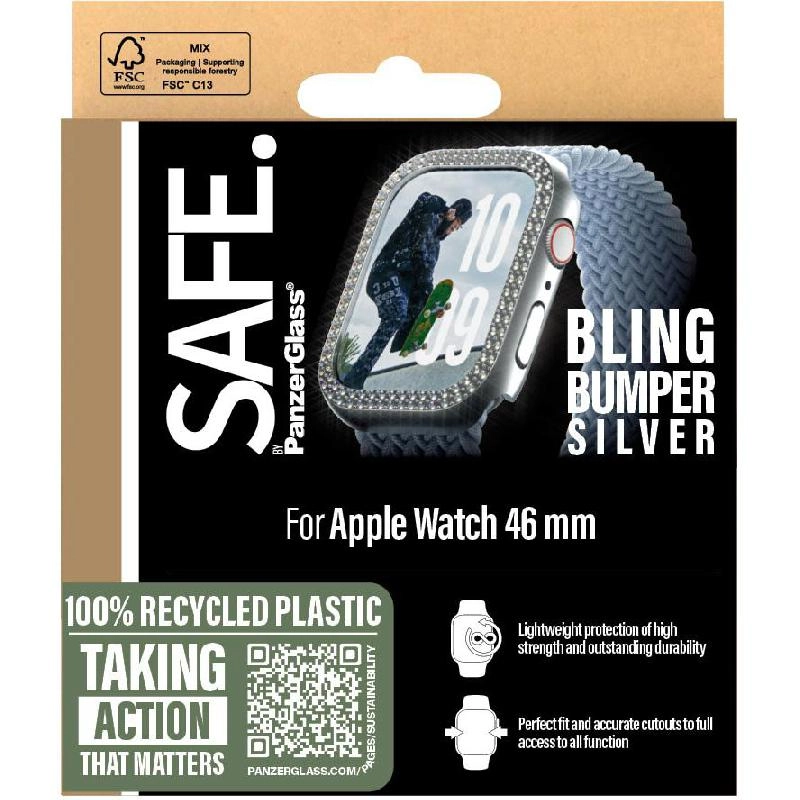 Bumper Case for Apple Watch Series 10 42mm - Silver