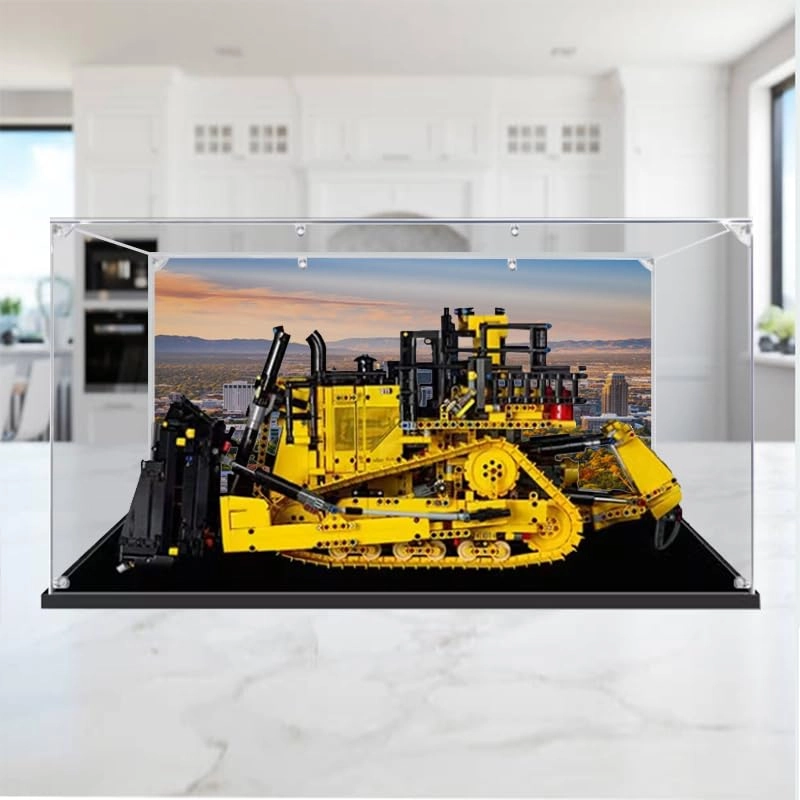 Technic Display Case (42131) - Clear Acrylic Black Bottom+top Light