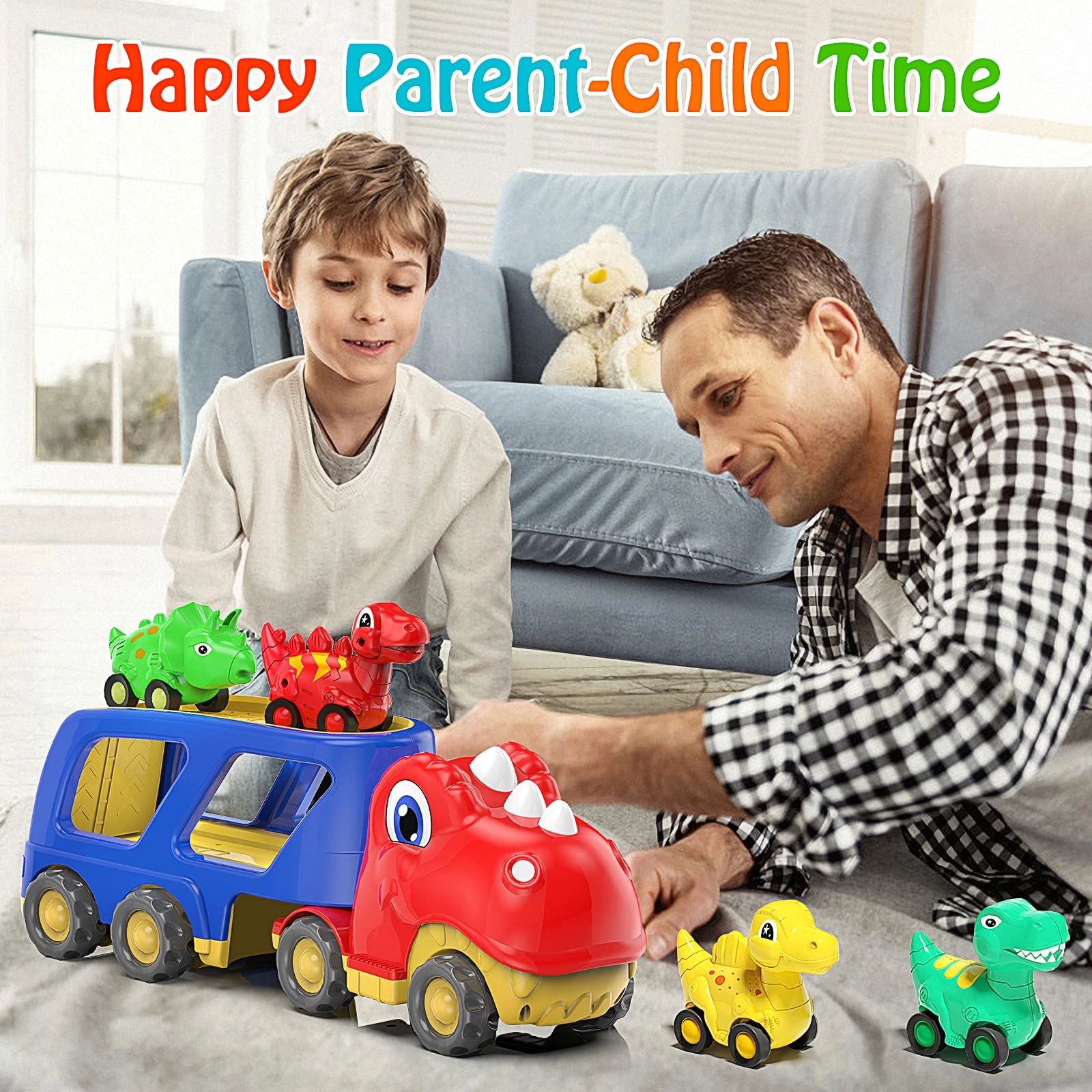 Dinosaur Car Toy - 4pcs