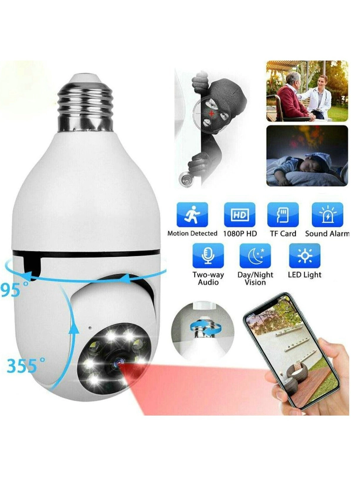 Bulb Camera 1080P