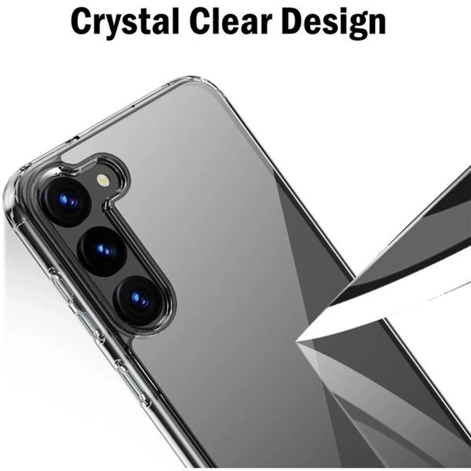 Magnetic Clear Case With Screen Protector for Galaxy S23