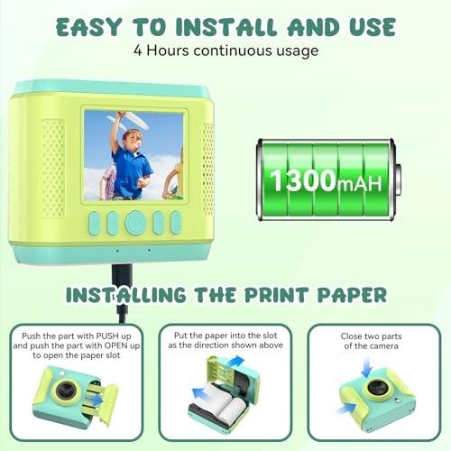 Kids Instant Print Camera