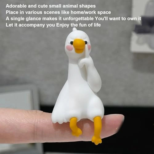 Cute 3D Resin Goose Figurines