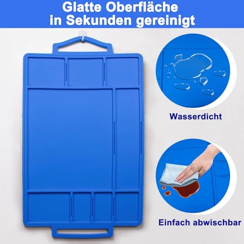 Building Plate - blue Silicone