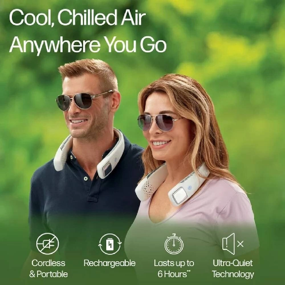 Portable Neck Fan - Wearable Bladeless 3 Speeds