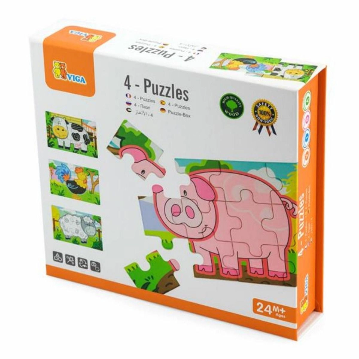 4-Puzzle Set - 3 + 48pcs