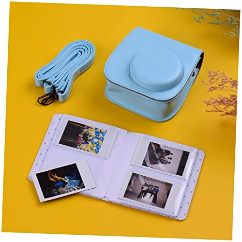 Instant Camera Accessories Kit + Camera Bag + Camera Strap + Photo Album + Photo Clips + Photo Frame + Hanging String + Stickers + Pen + Filt - 12-in-1 leather