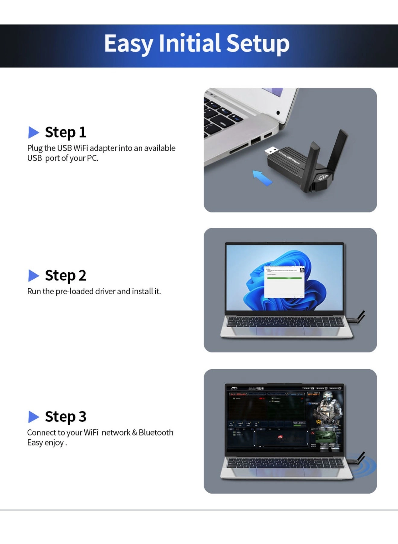 AE501360 - 5GHz/2.4GHz USB Wireless